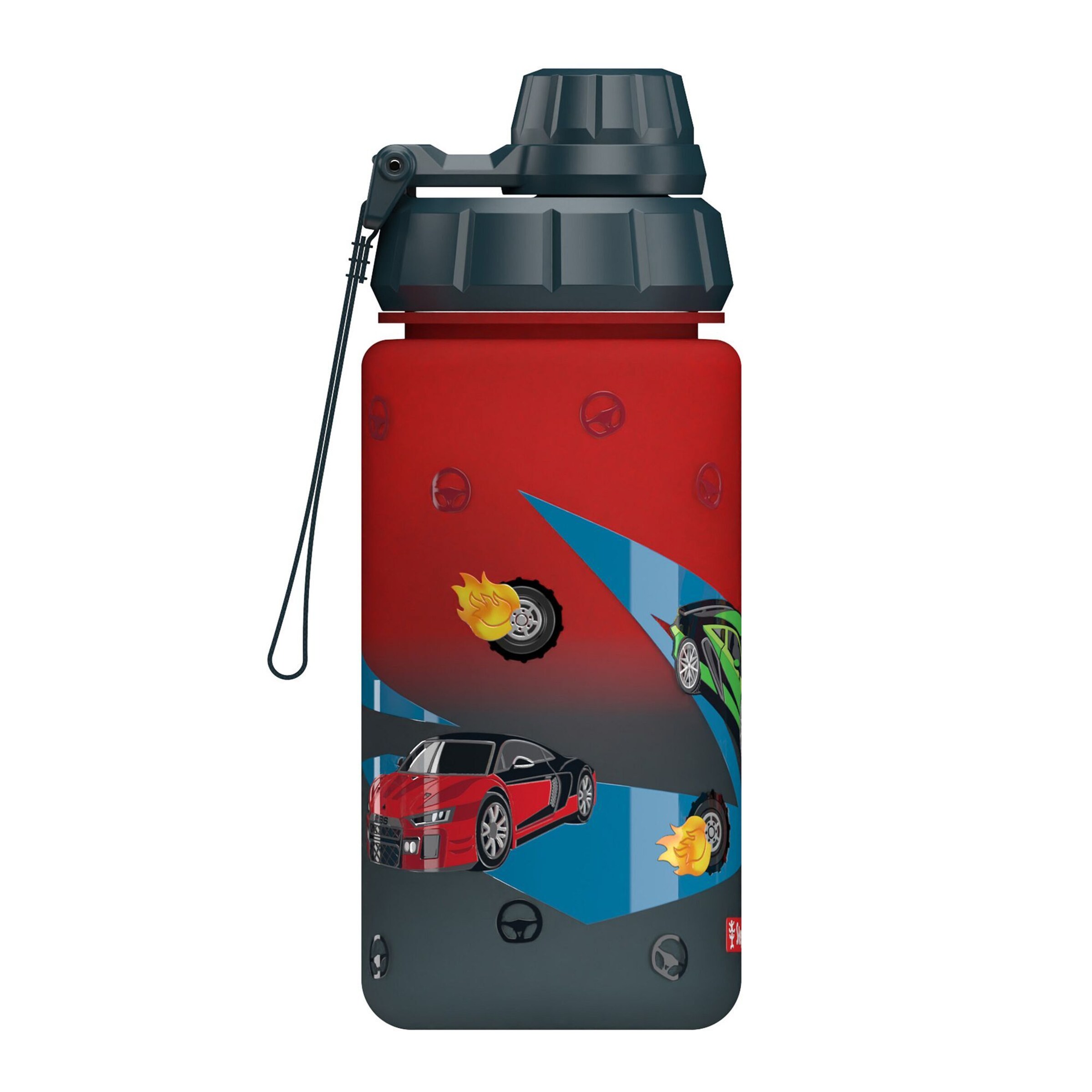 STEP BY STEP Trinkflasche in Blau: Vorderseite