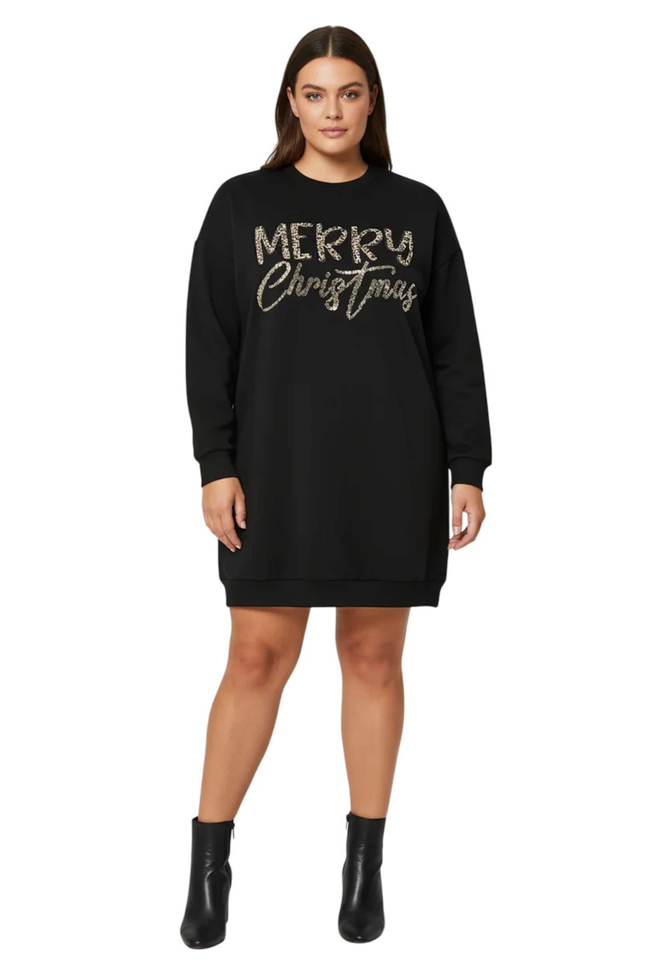 Shape Of You Jurk in Zwart: voorkant