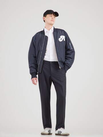 DRYKORN Regular Trousers with creases 'AJEND' in Blue