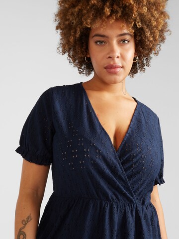 Vero Moda Curve - Vestido 'ULRIKKE' em azul