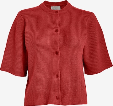 DESIRES Gebreid vest 'Delta' in Rood: voorkant