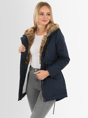 NAVAHOO Winter Jacket 'Diamond' in Blue