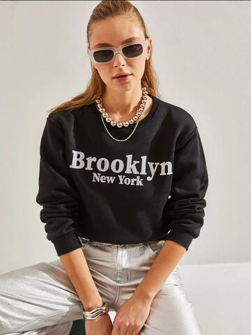 Sweat-shirt Bianco Lucci en noir