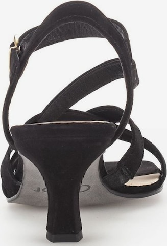 GABOR Strap Sandals in Black