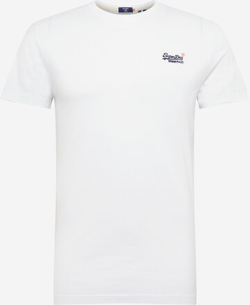 T-Shirt Superdry en blanc : devant