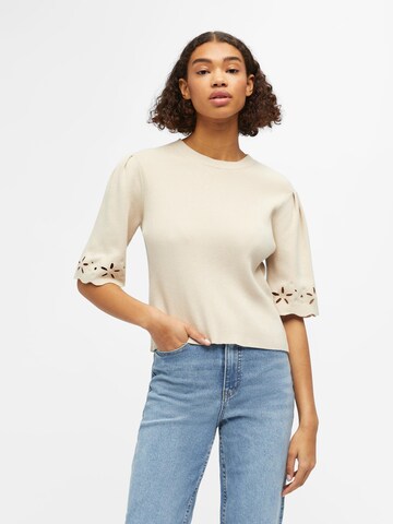 OBJECT - Pullover 'Reynard' em bege: frente