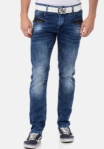 CIPO & BAXX Slimfit Jeans in Blau: Vorderseite