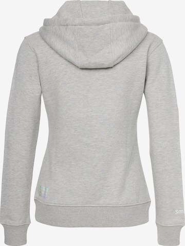 Sweat-shirt 'Happy' smiler. en gris