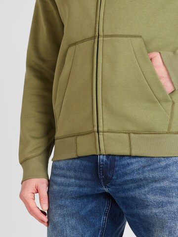 G-STAR Zip-Up Hoodie 'Premium Core' in Green