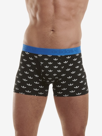 ADIDAS ORIGINALS Boxer shorts ' Comfort Flex Cotton Print ' in Black: front