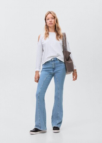 MANGO TEEN Boot cut Jeans 'Seamfl' in Blue
