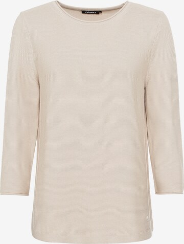 Pull-over Olsen en beige : devant