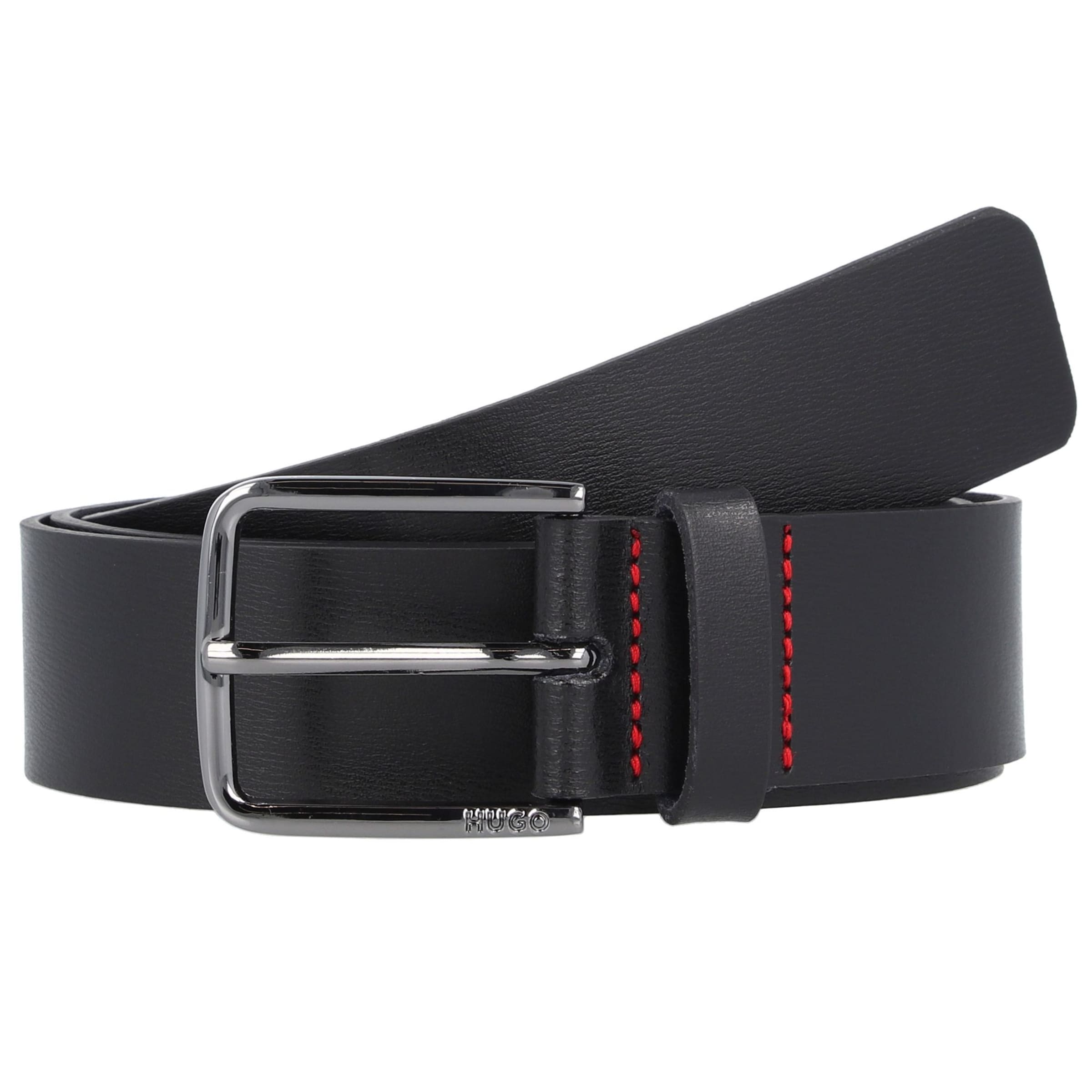 HUGO Belt 'Gerik' in Black: front