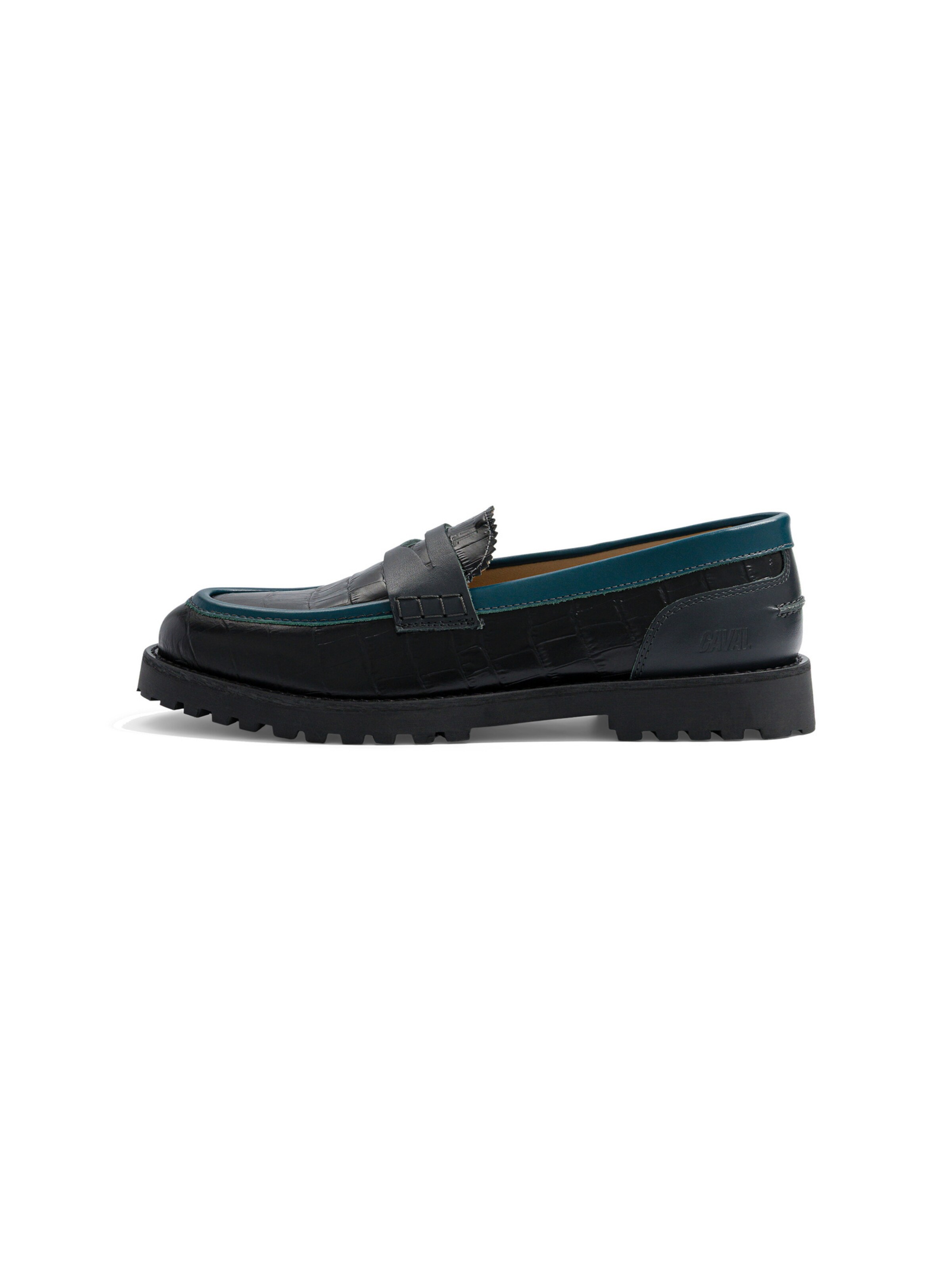Caval - Mocassins 'Tailor' em preto: frente
