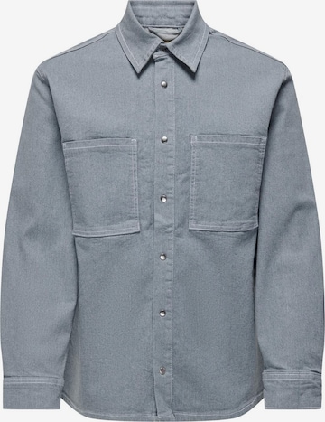 Only & Sons - Ajuste regular Camisa 'DAGO' en gris: frente