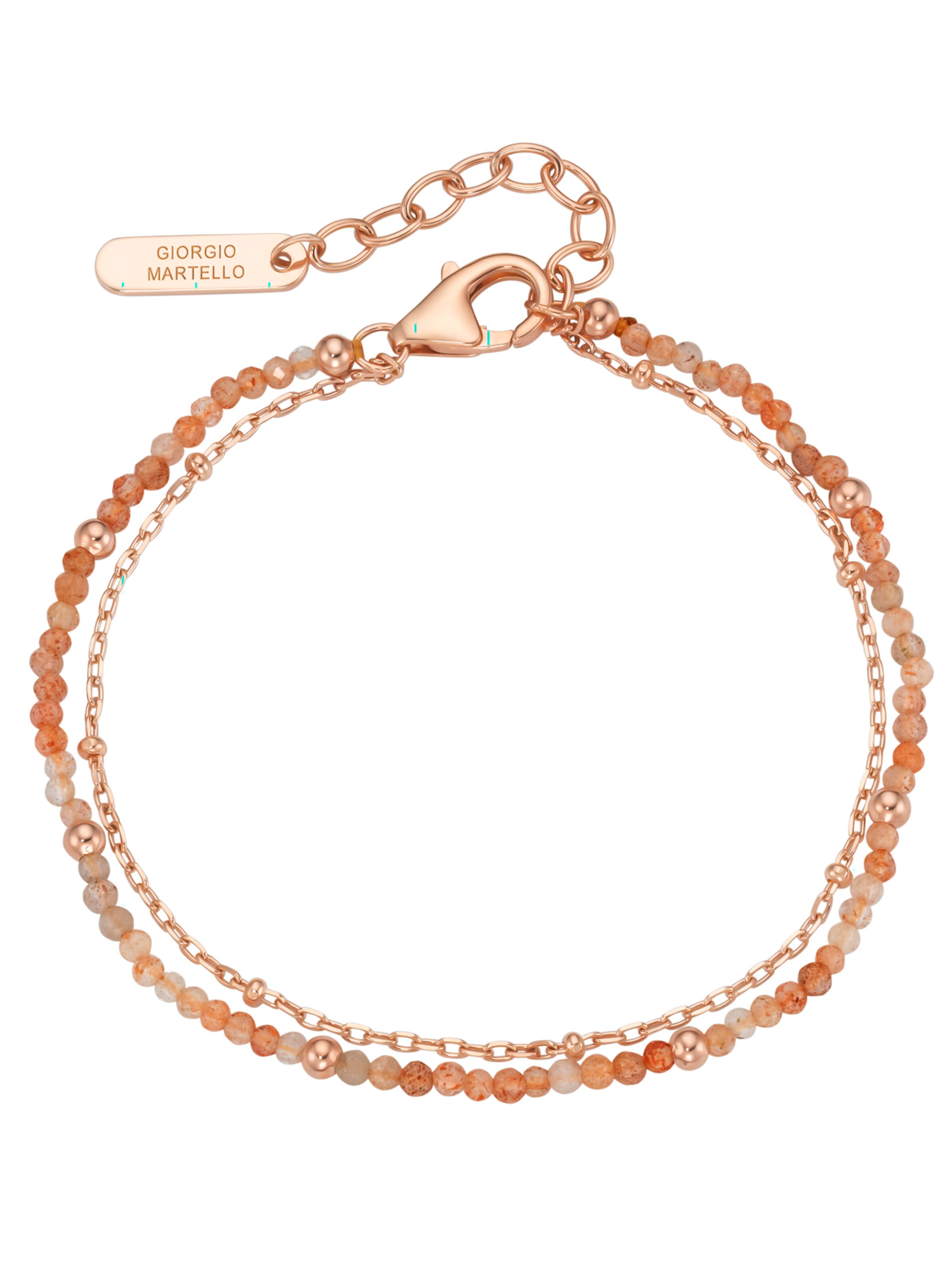 Giorgio Martello Milano Pulseira em 19 em creme / ouro rosa / alperce, Vista do artigo