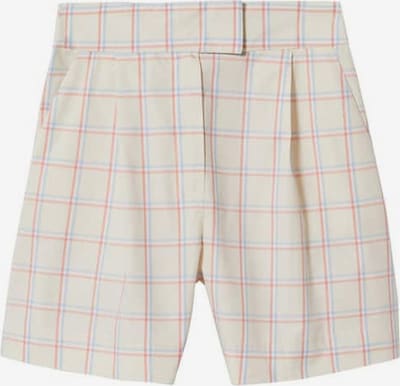 MANGO Shorts 'Miri' in elfenbein / hellblau / hellrot / weiß, Produktansicht