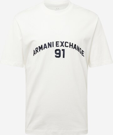 T-Shirt ARMANI EXCHANGE en blanc : devant