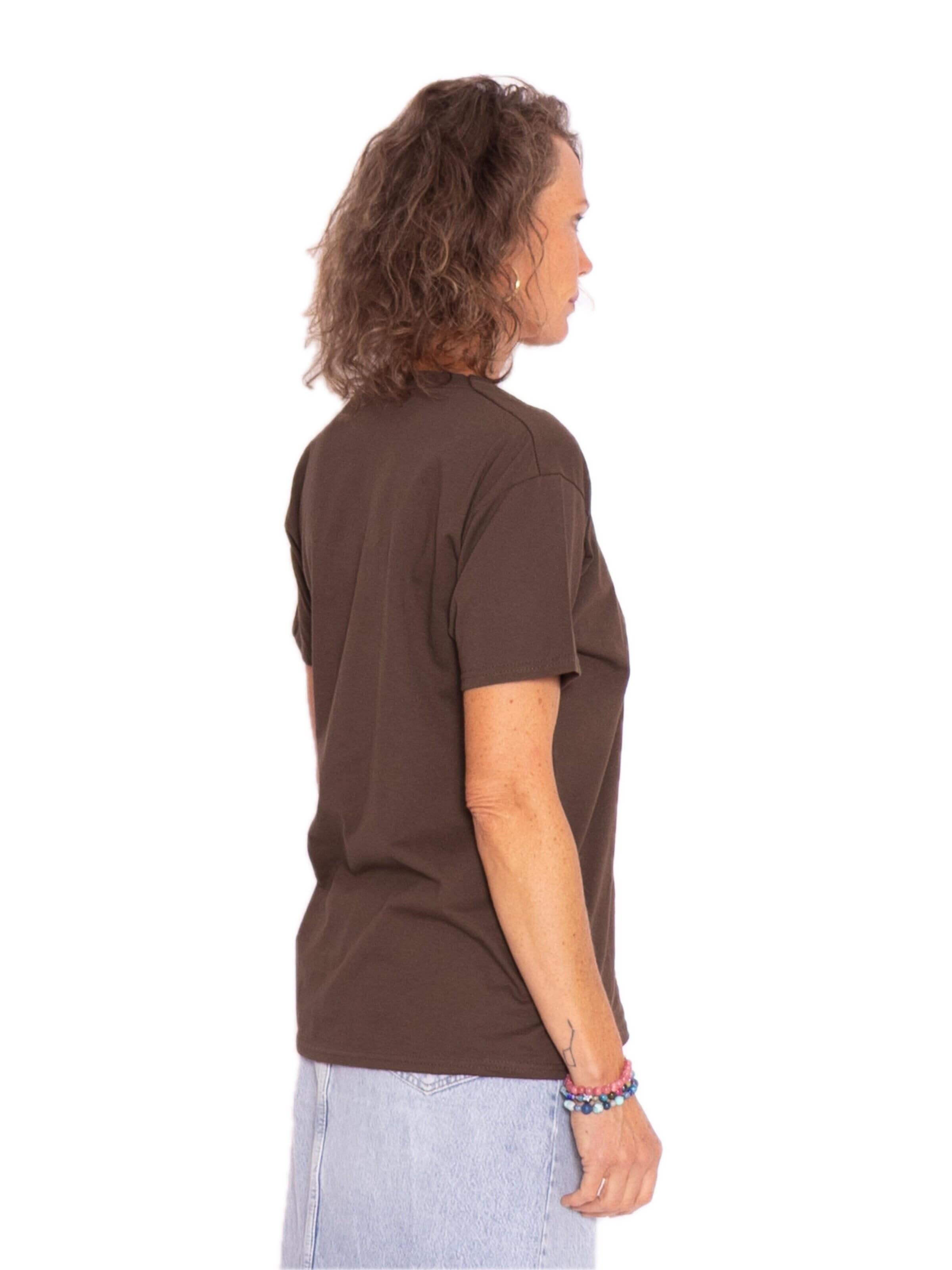 T-shirt 'T-shirt' FRUIT OF THE LOOM en marron