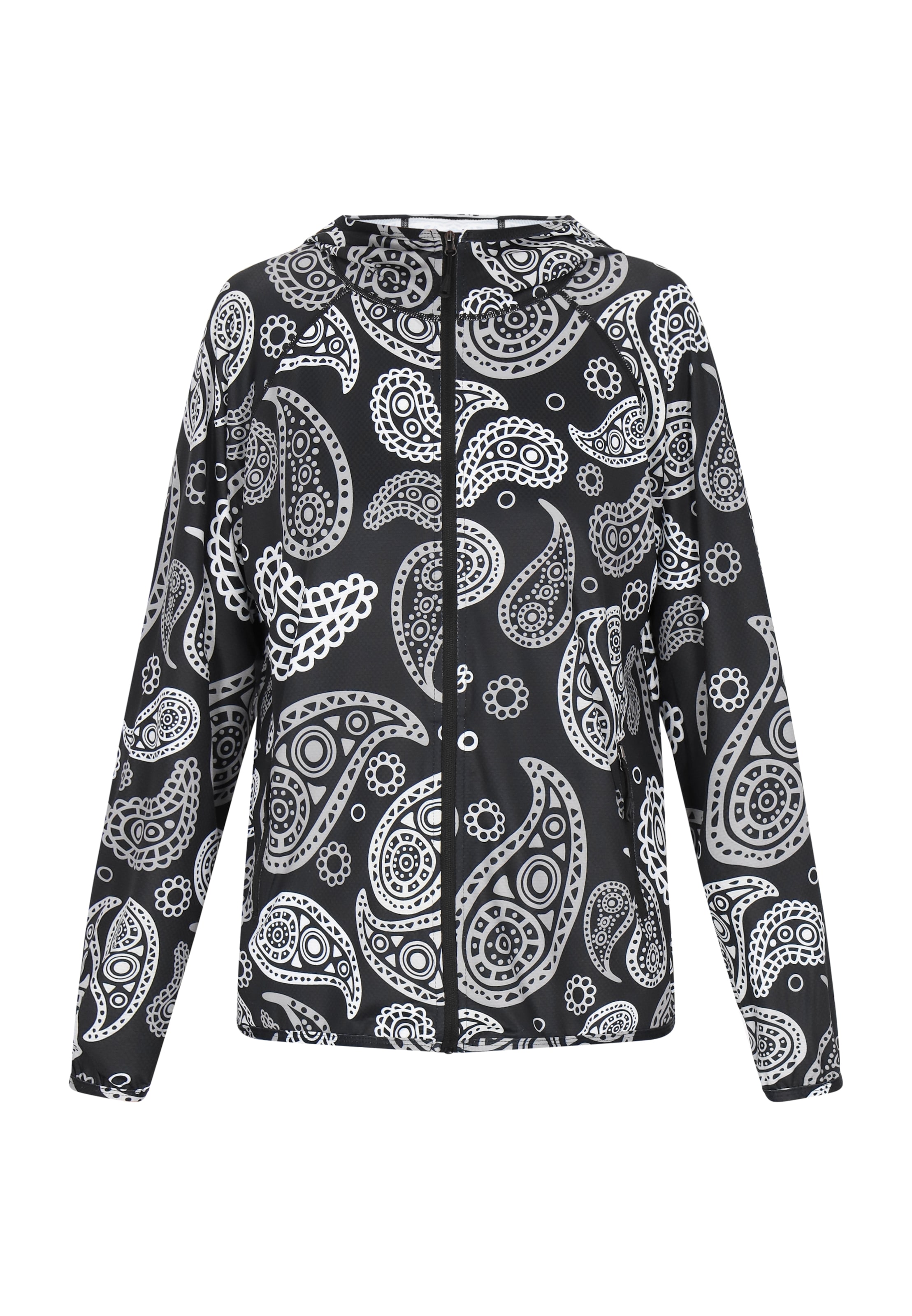 usha BLUE LABELPrijelazna jakna 'Fashion Look' - crna boja: prednji dio