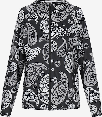 usha BLUE LABEL Välikausitakki 'Fashion Look' värissä musta / valkoinen, Tuotenäkymä