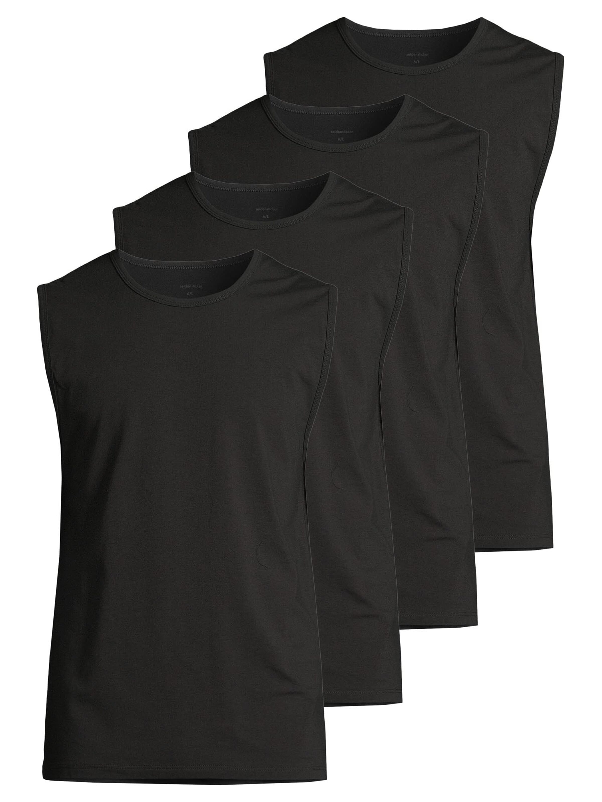 SEIDENSTICKER Undershirt 'Pur' in M in Black, Item view