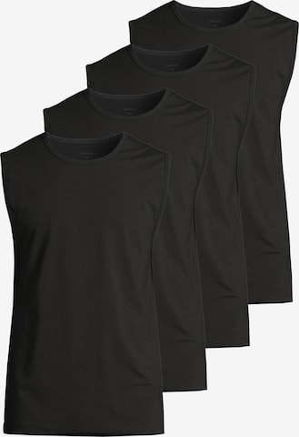 SEIDENSTICKER Undershirt 'Pur' in Black: front