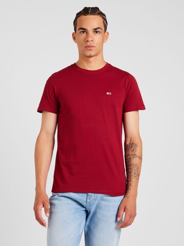 Tommy Jeans Tričko – červená: přední strana