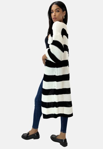 Elara Gebreide mantel in Zwart