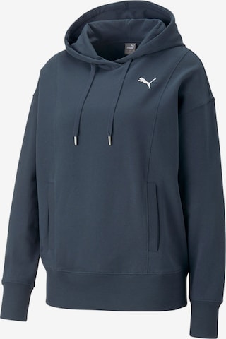 PUMA Athletic Sweatshirt in Blue: front