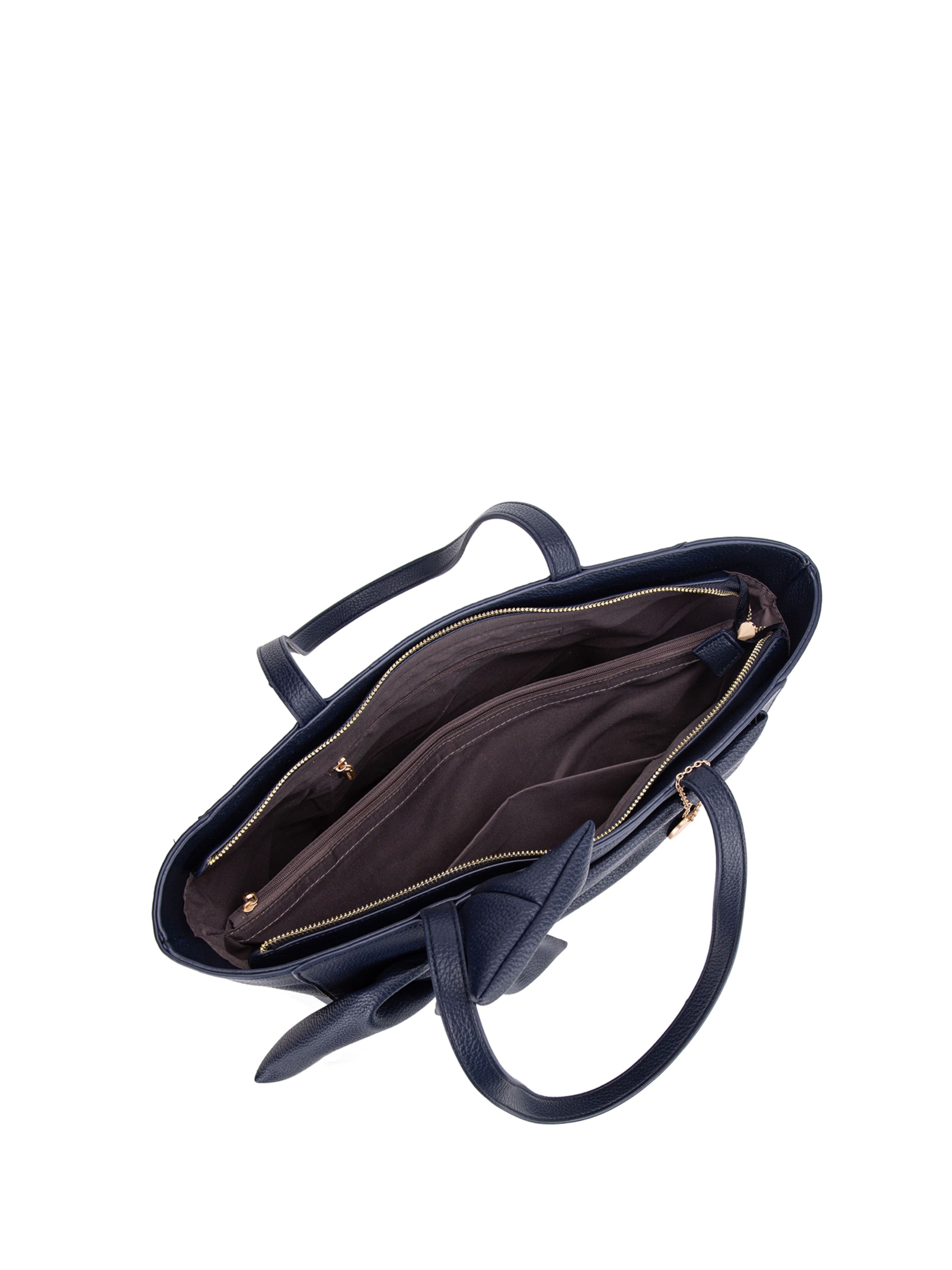 Borsa a spalla 'Borsa a Spalla Donna Velvetine Elite - Pelle Vegana PU con Fiocco' di Diana&Co. in blu