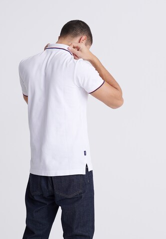 Superdry Tapered Polohemd 'Poolside' in Weiß