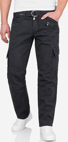 TIMEZONE Regular Cargobroek in Blauw: voorkant