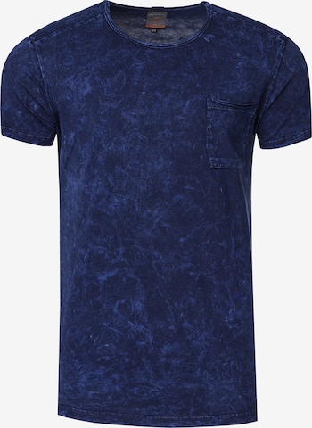 Rusty Neal Shirt in Blauw: voorkant