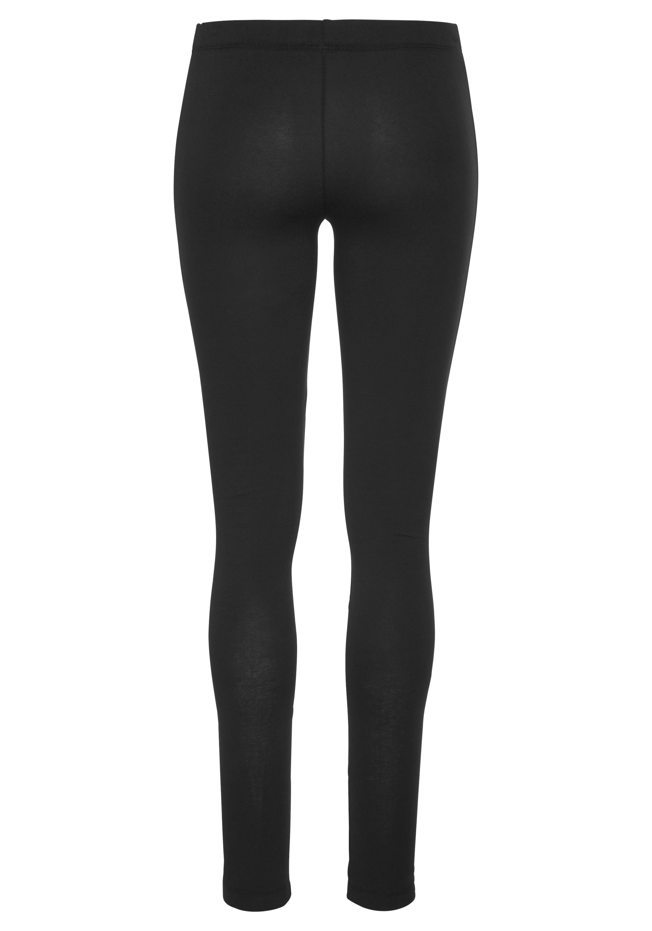 LASCANA Skinny Pyžamové nohavice - Čierna