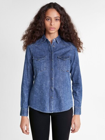 Chemisier 'Fatima' Salsa Jeans en bleu : devant