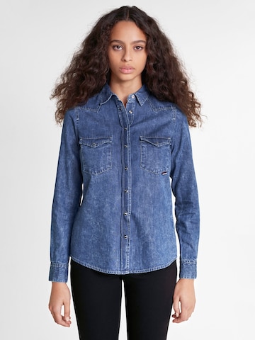 Salsa Jeans Bluse 'Fatima' i blå: forside