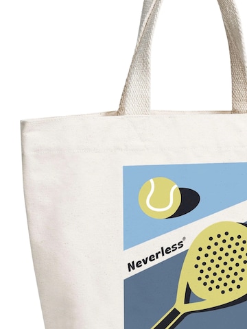 Neverless Beach Bag 'Padel Club' in Beige