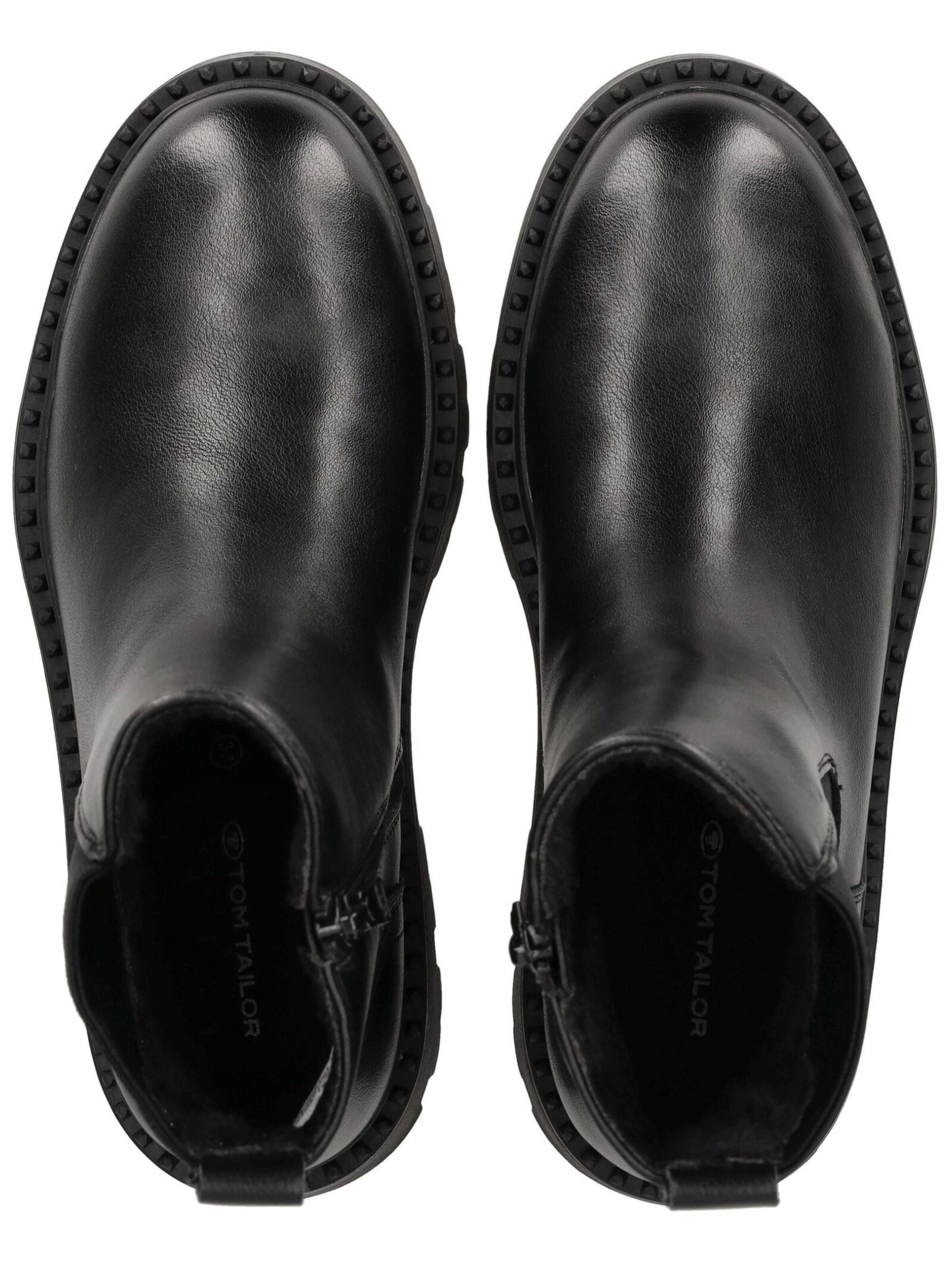 TOM TAILOR Chelsea Boots in Schwarz