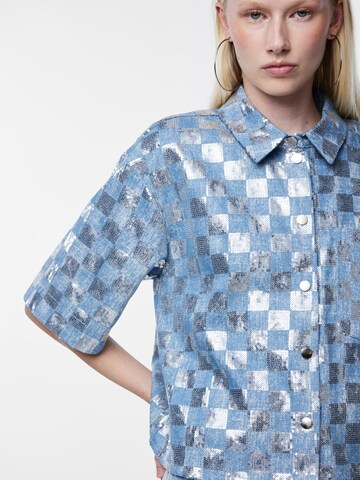 PIECES Blouse 'NELLIE' in Blue