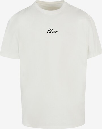 T-Shirt 'Flowers Bloom' Merchcode en blanc : devant