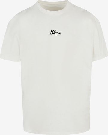 Merchcode T-Shirt 'Flowers Bloom' in Weiß: predná strana