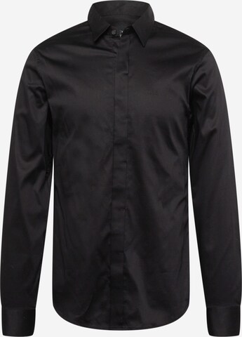 ARMANI EXCHANGE - Ajuste regular Camisa '8NZCBD ZN10Z' en negro: frente