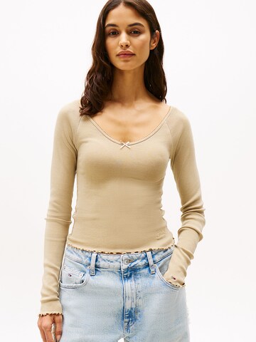Tommy Jeans Shirt in Brown: front