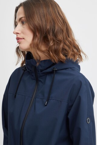 Fransa Between-Seasons Coat 'Pafasa' in Blue