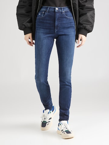 Coupe slim Jean 'SYLVIA' Tommy Jeans en bleu : devant