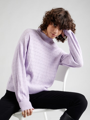 ONLY Sweter 'ANDRIA' w kolorze fioletowy: przód