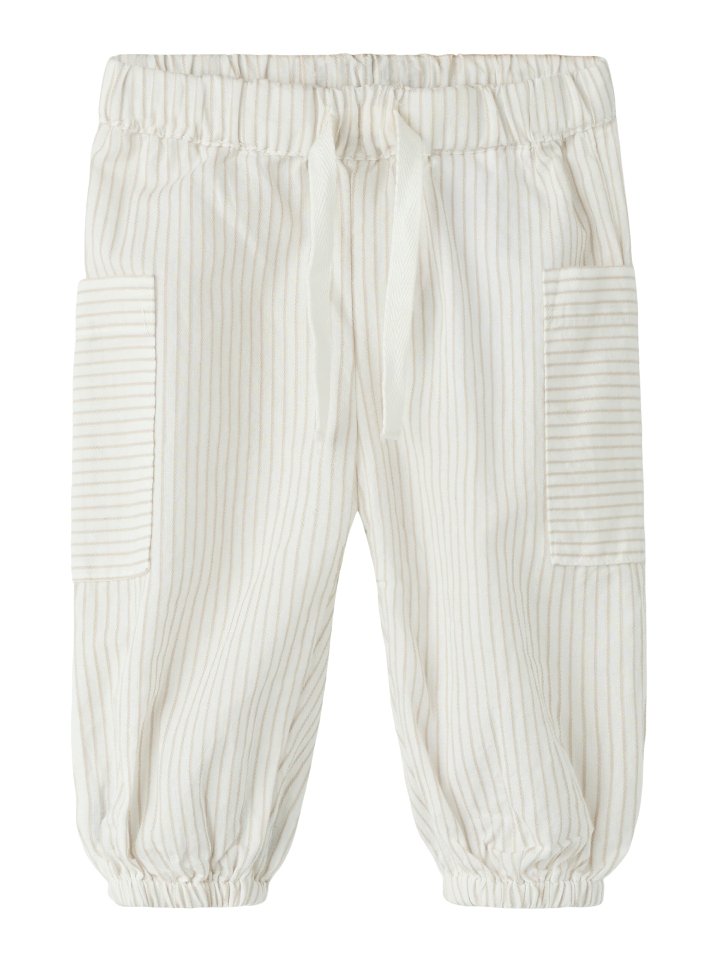 NAME IT - Tapered Pantalón 'NBMFAR' en blanco: frente