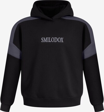 Smilodox Sweatshirt 'Malea' in dunkelgrau / schwarz, Produktansicht