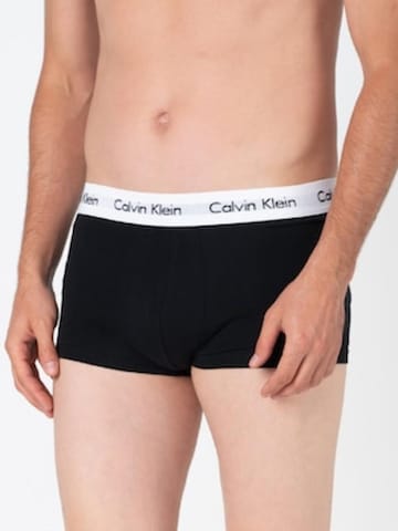 Calvin Klein - Calzoncillo boxer 'Boxeri cu talie joasă CALVIN KLEIN, set de 3 bucăți, Negru / Alb optic' en negro: frente